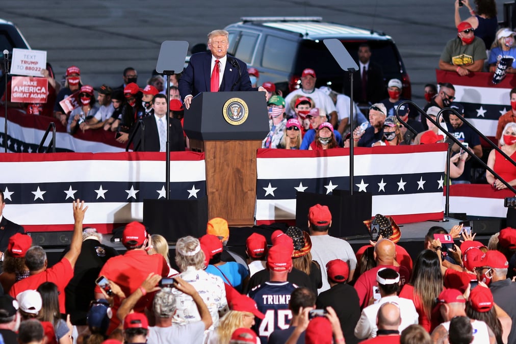 Usa: trump qualifie de "voyous" ceux ayant proteste durant son discours de nomination