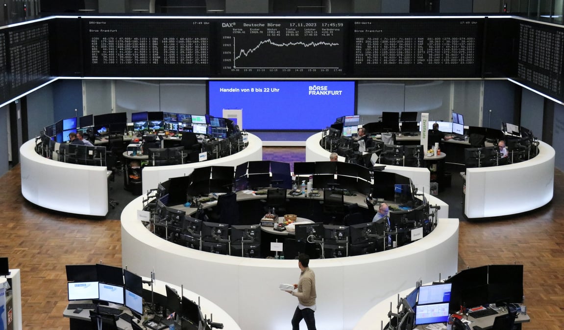 L'indice allemand dax a la bourse de francfort