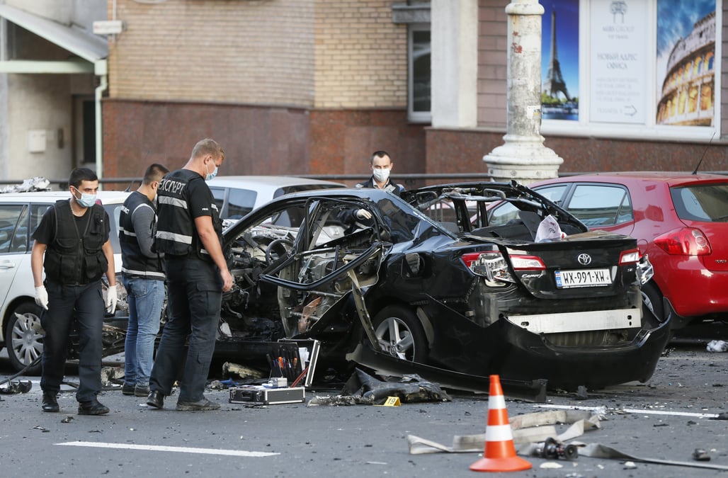 Un mort et un blesse dans une explosion au centre de kiev