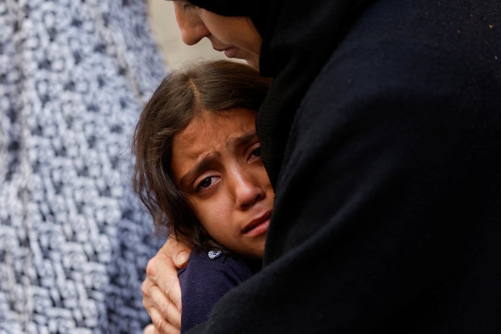 Un enfant lors des funerailles de daoud rayan, tues par les forces israeliennes selon le ministere palestinien de la sante