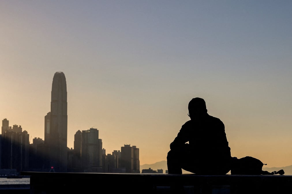 Immeubles sur le port de victoria a hong kong
