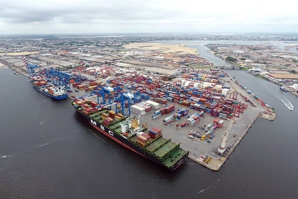 Port d'Abidjan, Côte d'Ivoire.