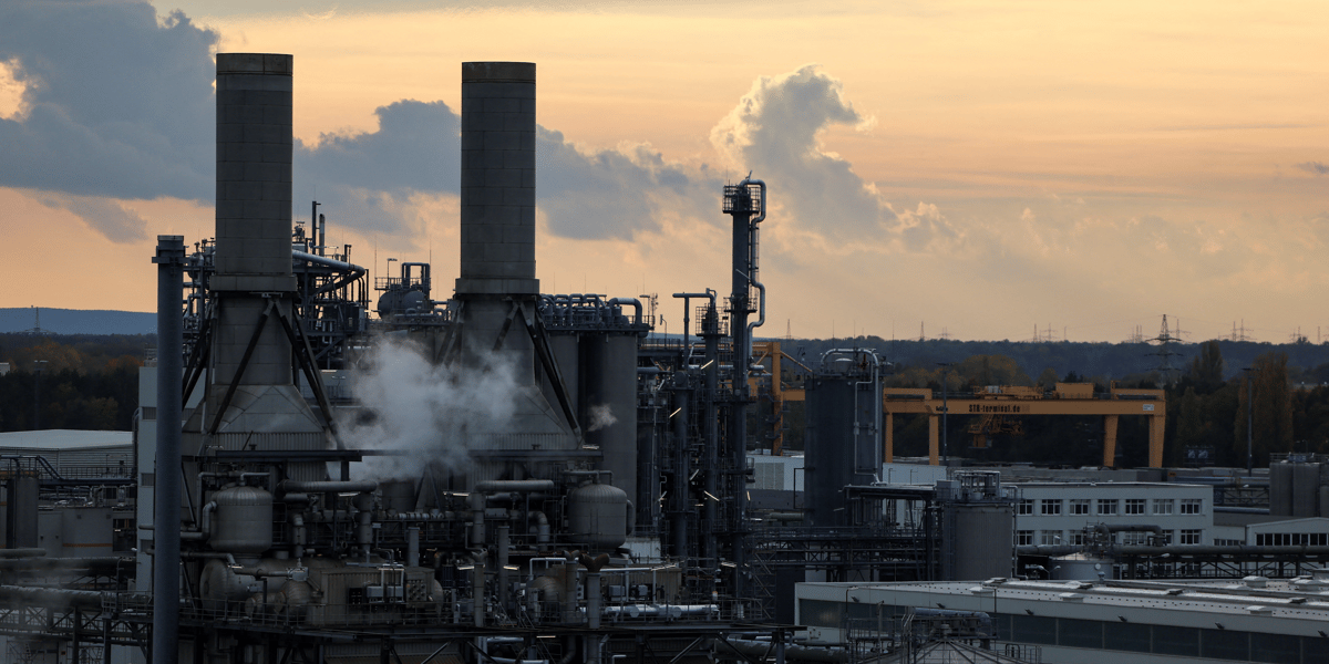 Un complexe industriel de la societe basf a schwarzheide, en allemagne
