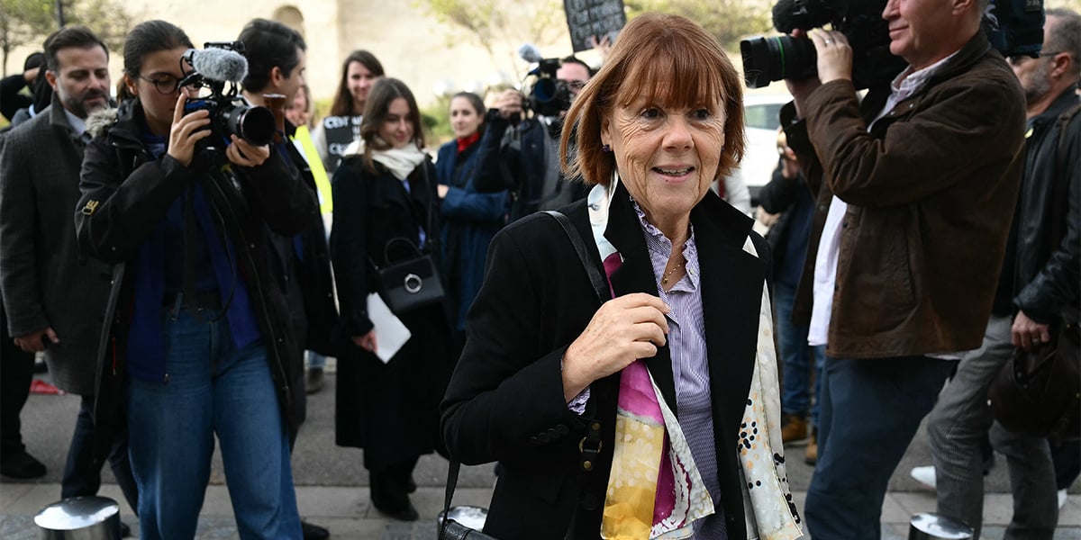 Arrivée de Gisèle Pelicot au tribunal d’Avignon, le 6 novembre.
