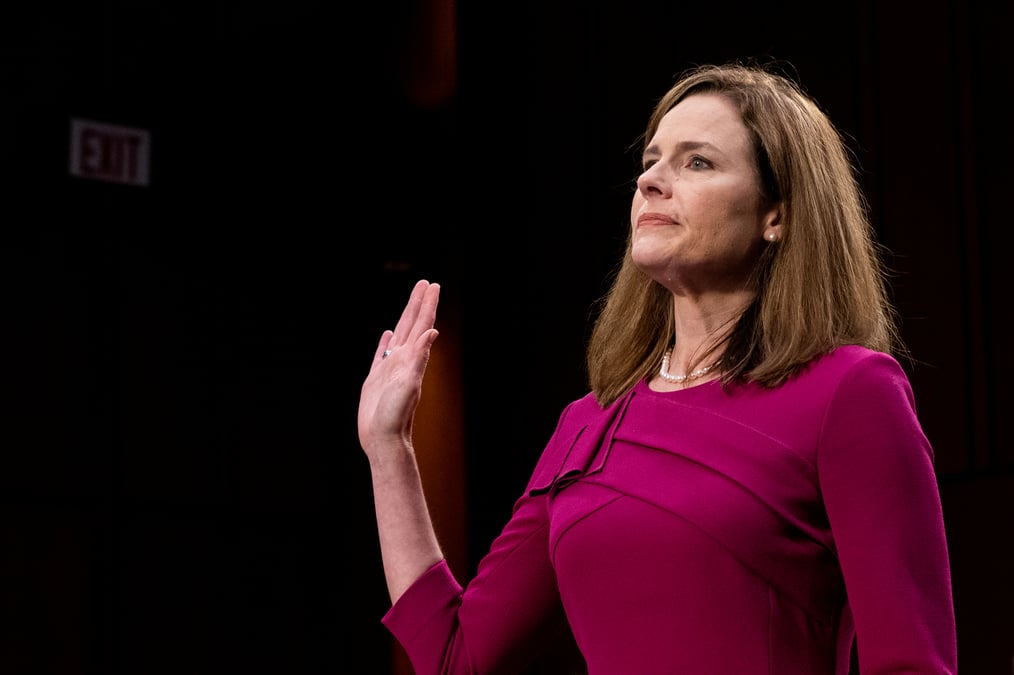 Usa: amy coney barrett entendue par le senat, l'obamacare en debat
