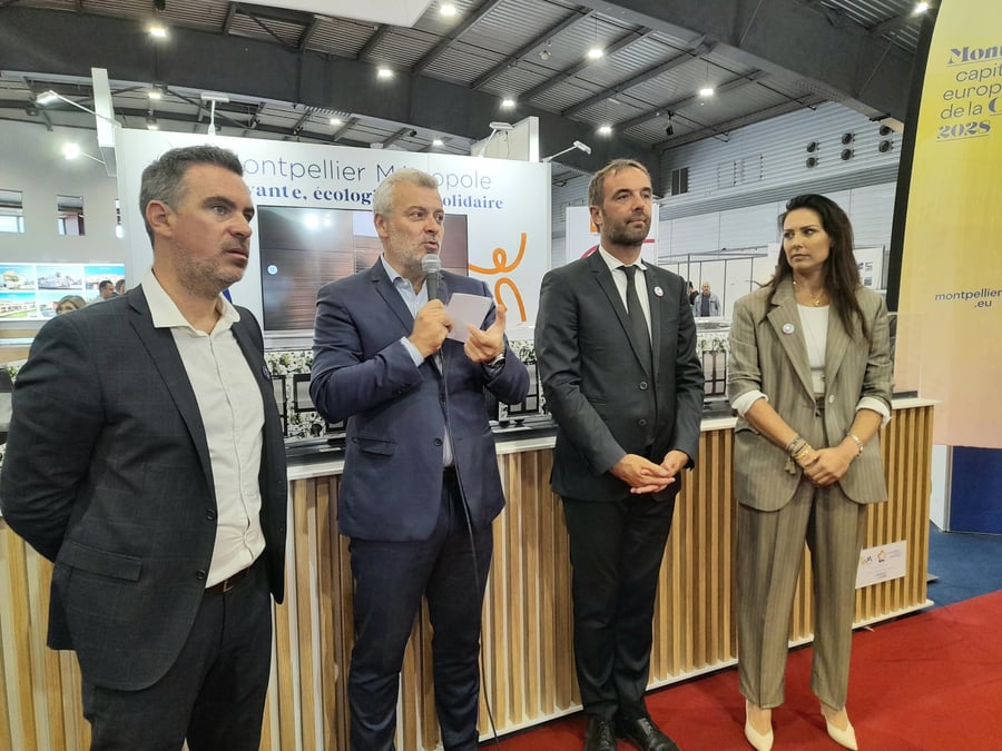Le 22 septembre, le salon de l'immobilier de Montpellier ouvrait ses portes sur fond de crise du logement, en présence de Laurent Villaret (FPI Occitanie Méditerranée), Cédric Grail (Altemed), Michaël Delafosse (président de la Métropole de Montpellier) et Céline Torres-Guitard (pôle Habitat de la FFB Hérault).