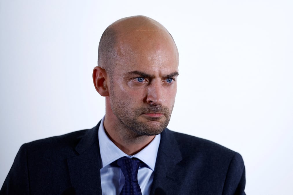 Le ministre francais de l'europe et des affaires etrangeres, jean-noel barrot, a paris, france
