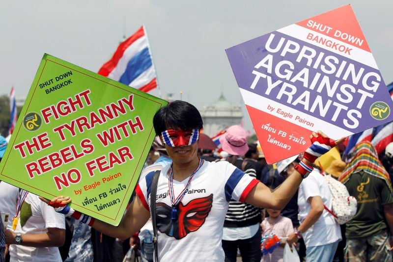 L'opposition thaïlandaise manifeste à la veille des sénatoriales