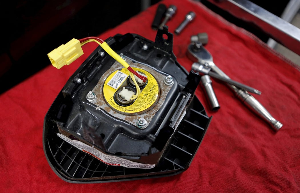 Un airbag du groupe japonais takata