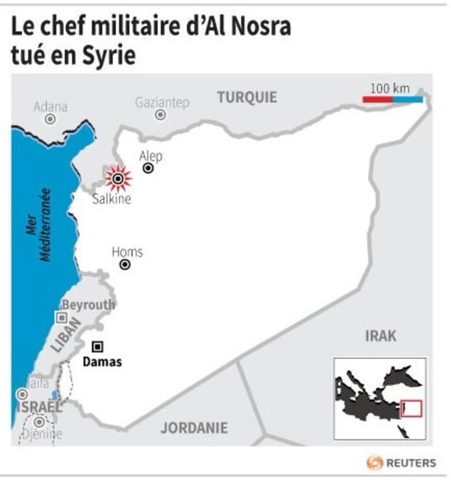 Le chef militaire d’al nosra tue en syrie