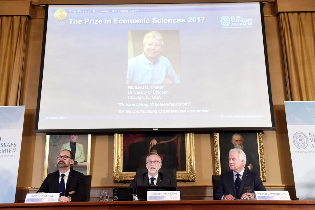 Le nobel d'economie attribue a l'americain richard thaler