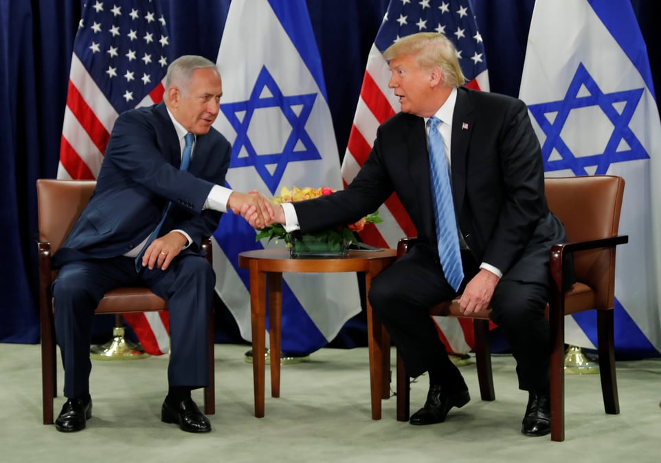 Proche orient: trump se dit favorable a une solution a deux etats