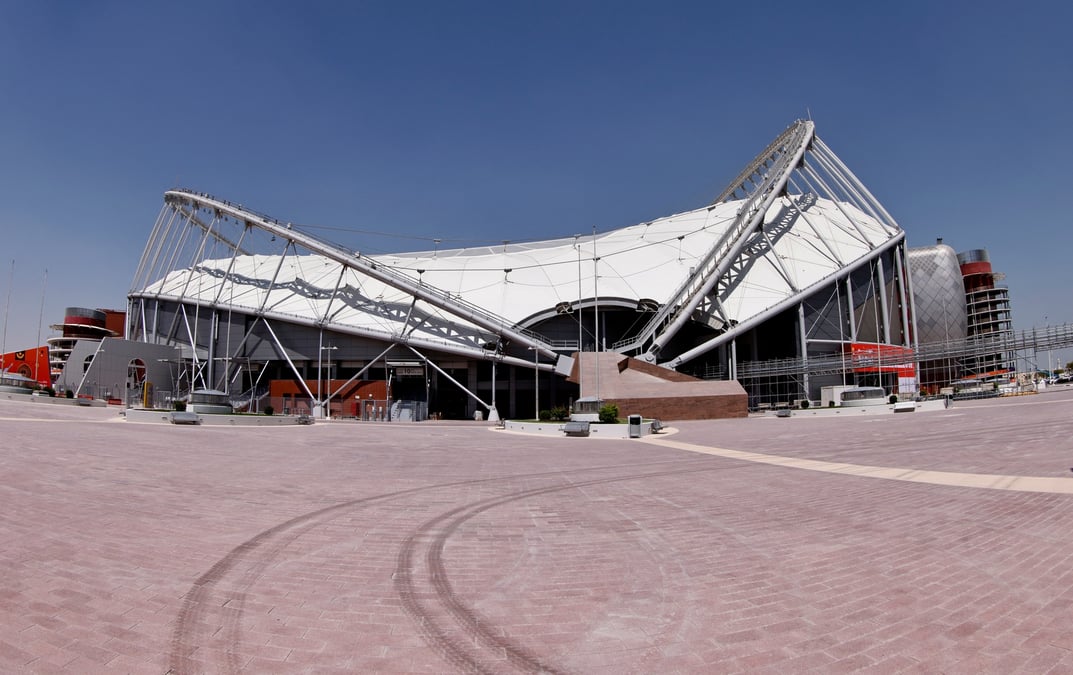 Vue de l'exterieur du stade international de khalifa