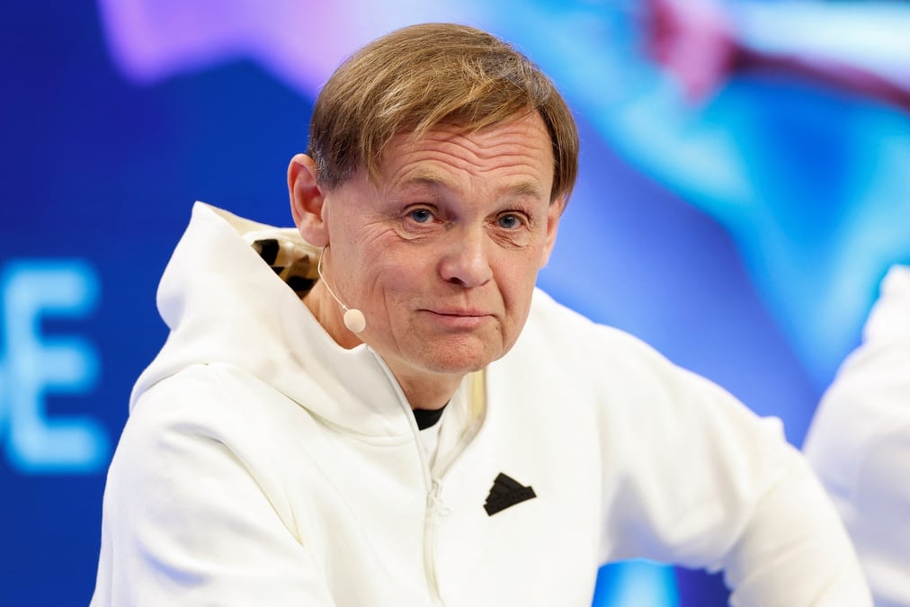 Le directeur general d'adidas lors de la presentation des resultats annuels du groupe en mars 2023