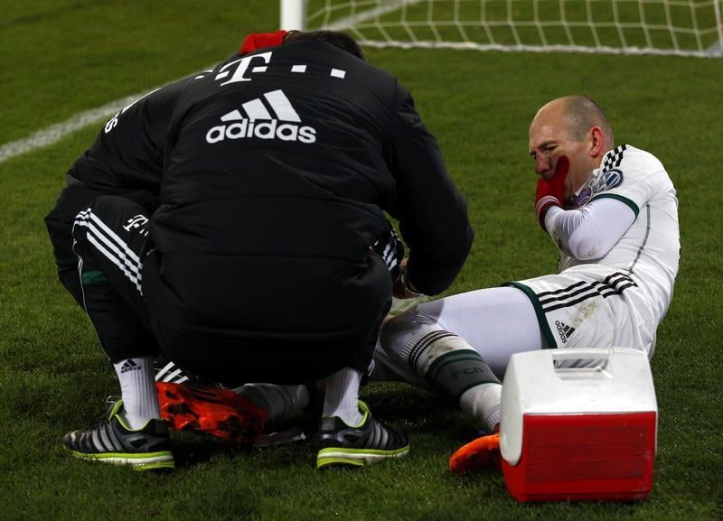 Football: le Bayern Munich privé de Robben pendant six semaines
