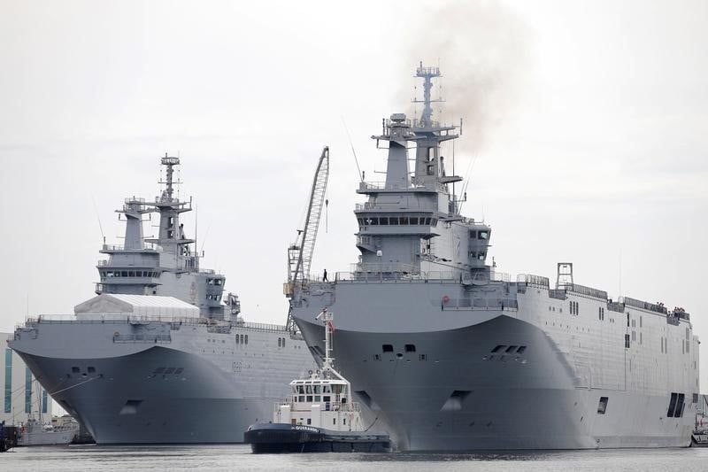 Dcns livre son second porte-helicopteres a l'egypte