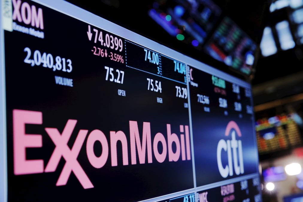 En cinq ans, l'action d'ExxonMobil, premier pétrolier mondial,a chuté de plus de 20%.