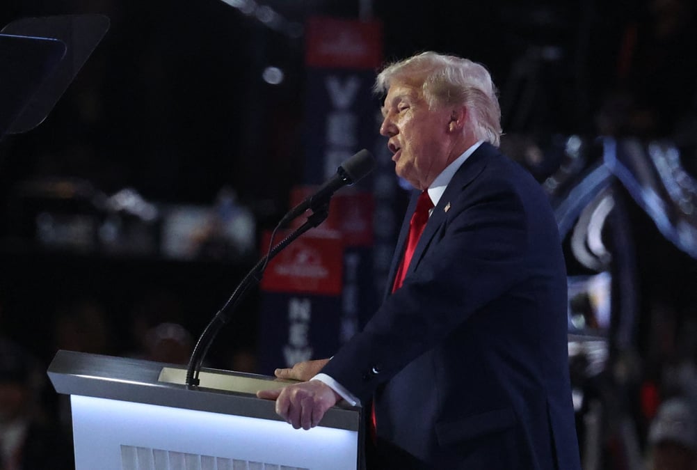 Donald trump lors de la convention nationale du parti republicain