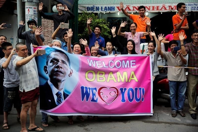 Le president americain evoque les droits de l'homme au vietnam