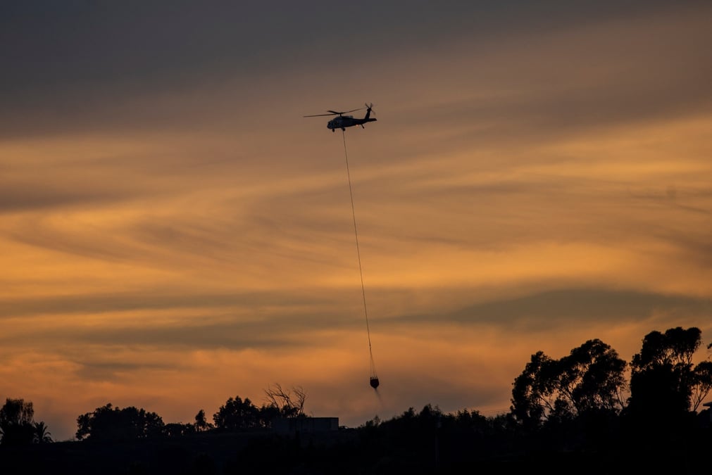 L'incendie franklin brule a malibu