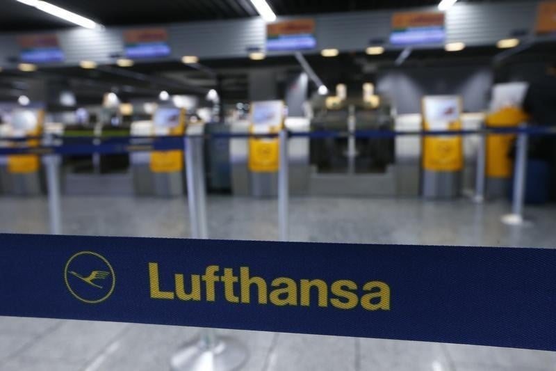Lufthansa annulera 929 vols lundi a cause de la greve