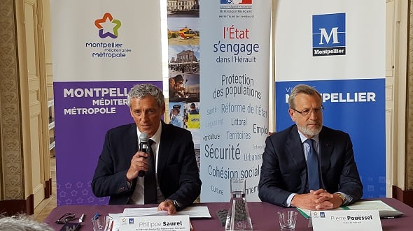 Signature des contrats financiers Etat et Ville et Métropole de Montpellier le 23 mai 2018
