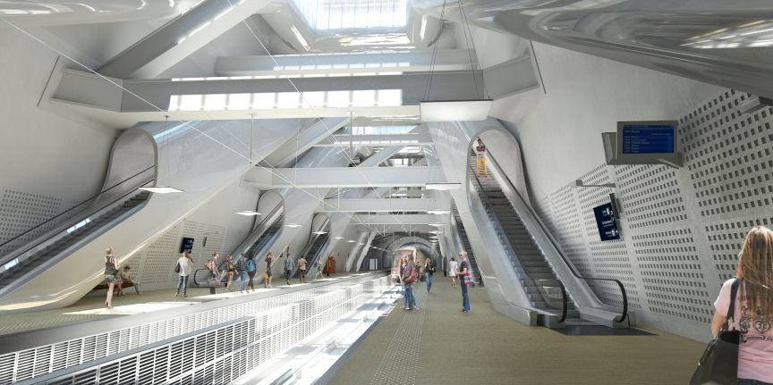 Photo d'illustration. Au-delà des transports, tout l'enjeu du Grand Paris Express est de transformer les gares et les villes qu'il traverse.