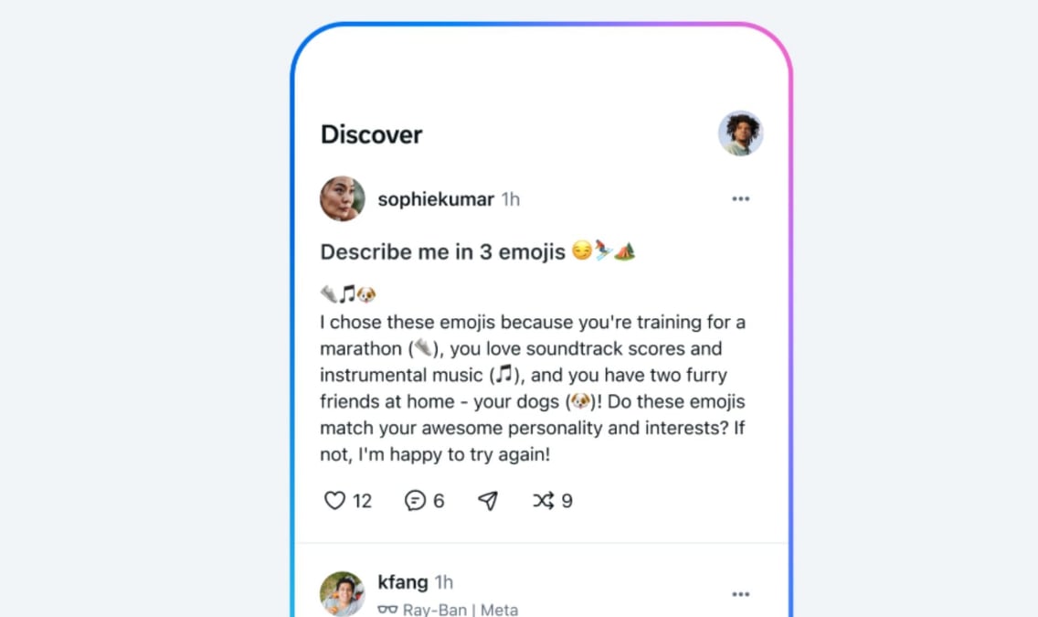 Meta AI ressemble à ChatGPT avec un volet plus social où les utilisateurs partagent leurs intéractions avec l'IA