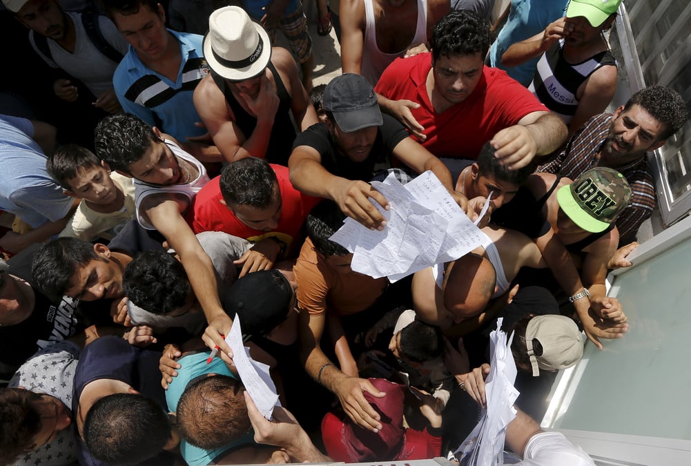 Ncidents entre migrants et police grecque sur l'ile de kos