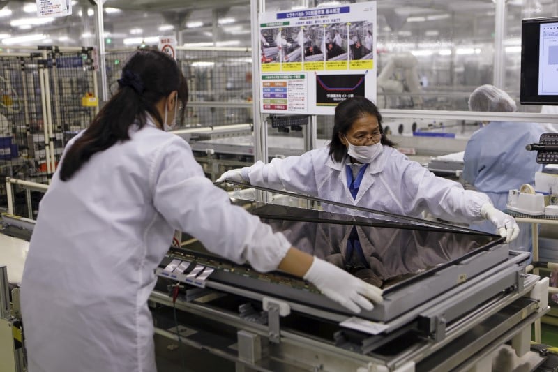 Hausse de la production manufacturiere nippone
