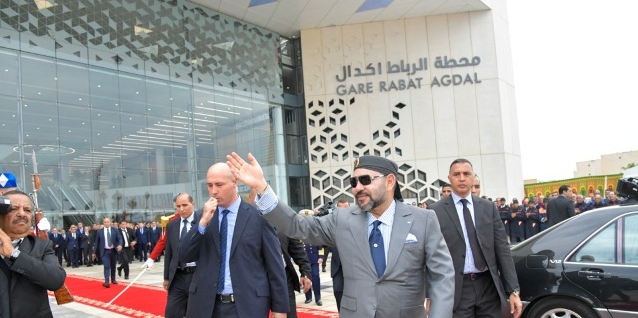 inauguration gare Rabat Maroc roi
