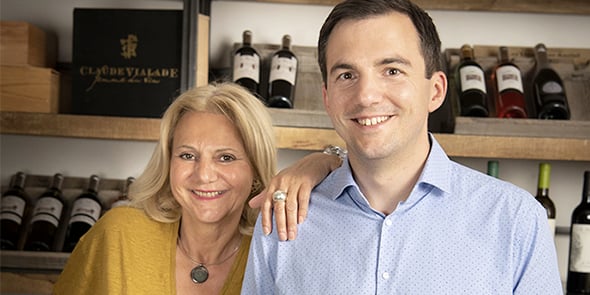 Claude Vialade, qui a fondé les Domaines Auriol il y a plus de vingt ans, passe la main à son fils Jordi Salvagnac.