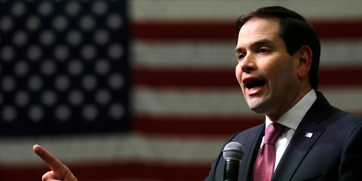 Le secrétaire d'Etat américain Marco Rubio, en visite à Jérusalem ce dimanche.