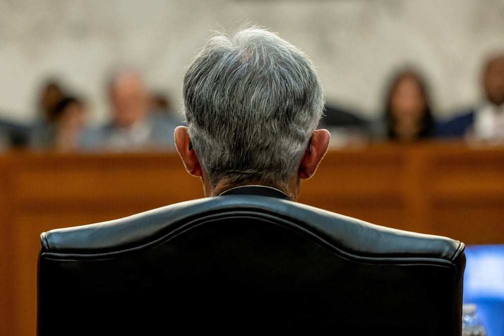 Le president de la reserve federale americaine, jerome powell, temoigne a washington