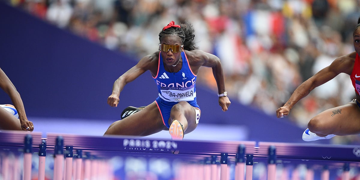 Cyréna Samba-Mayela, au Stade de France, le 9 août.