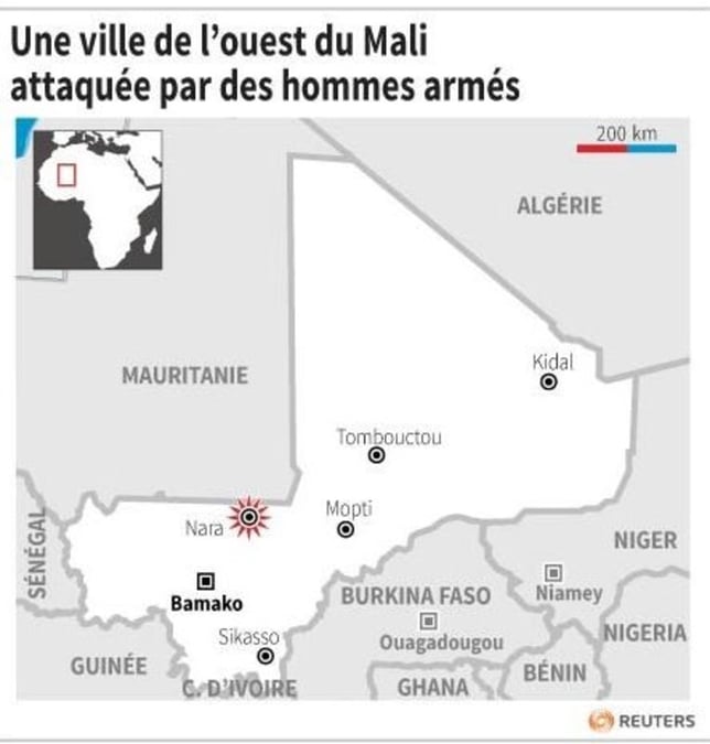 Une ville de l’ouest du mali attaquee par des hommes armes
