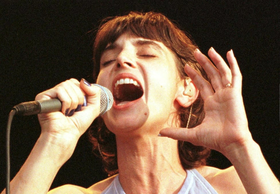 La chanteuse irlandaise sinead o'connor lors de son concert au paleo festival de nyon