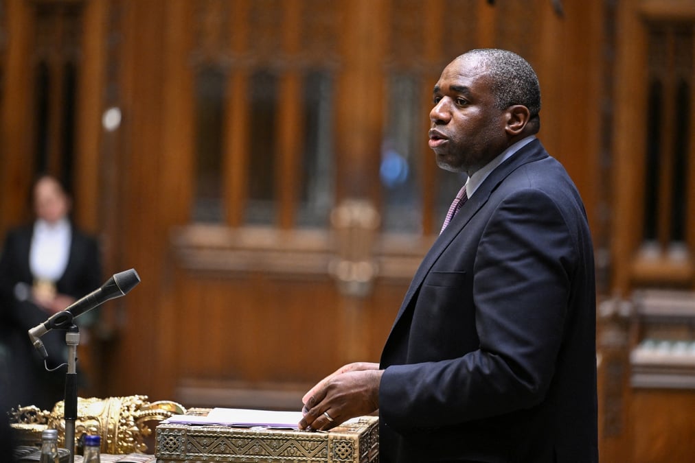 Le ministre britannique des affaires etrangeres david lammy