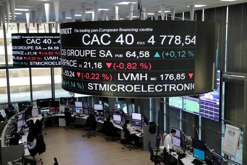 Les bourses europeennes ont fini dans le vert