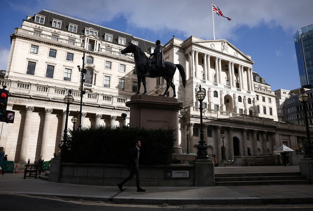 Photo du batiment de la banque d'angleterre a londres