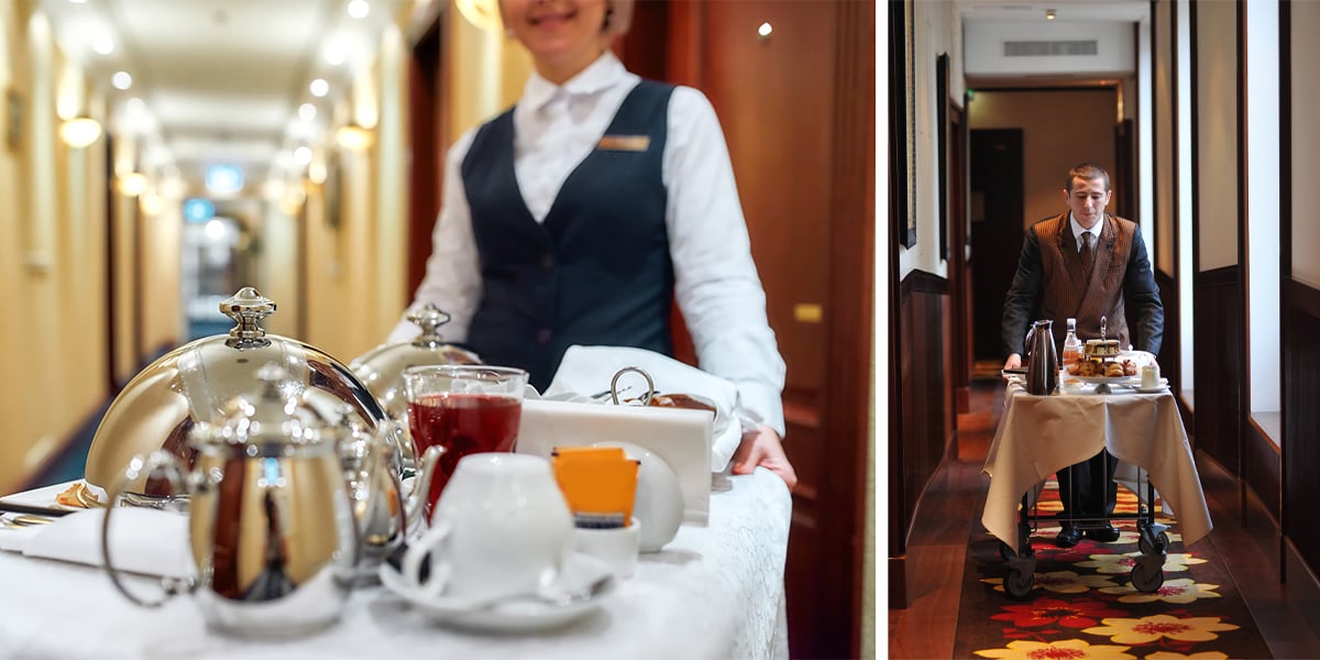 Service au palace Fouquet’s Paris.