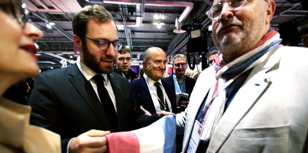 Le ministre de l'Economie, Antoine Armand, en visite au Salon du made in France, le 9 novembre 2024.