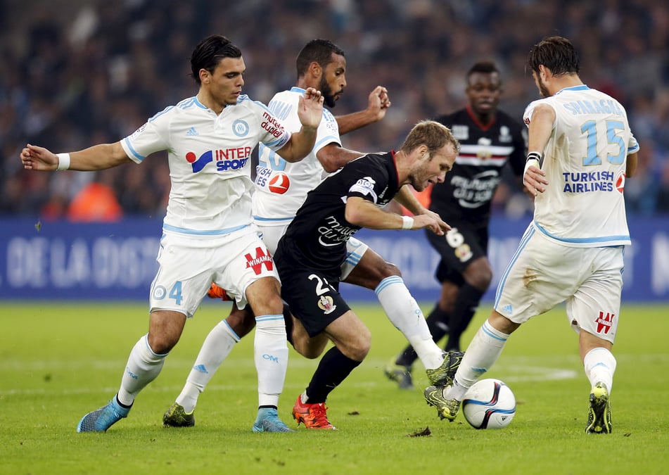 Marseille s'incline a domicile contre l'ogc nice