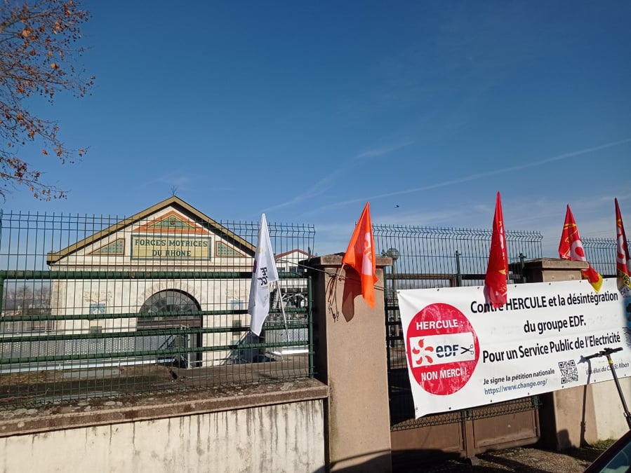 grève à EDF contre plan Hercule