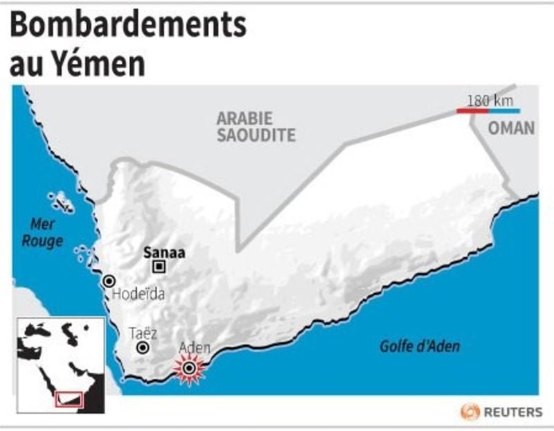 Bombardements au yemen
