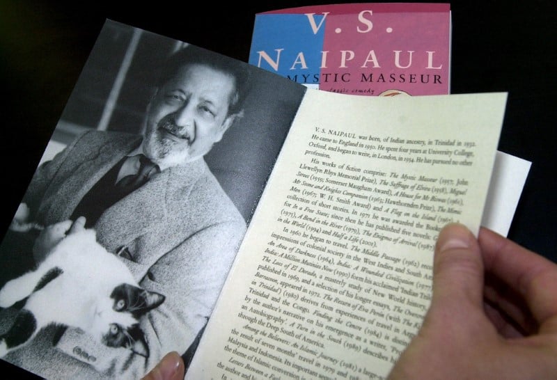 Mort de v.s. naipaul, laureat du nobel de litterature 2001