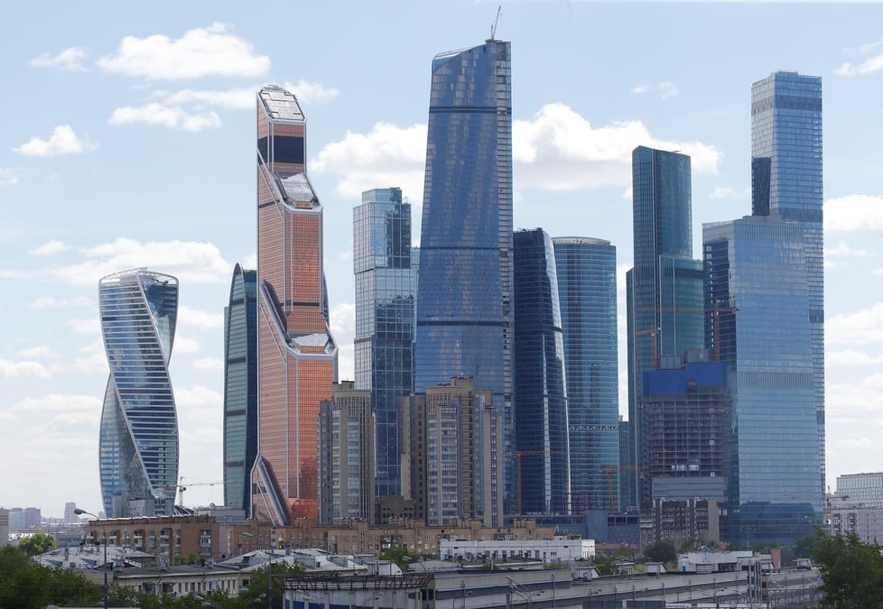 Le centre d'affaires international de moscou, egalement connu sous le nom de "moskva-city"