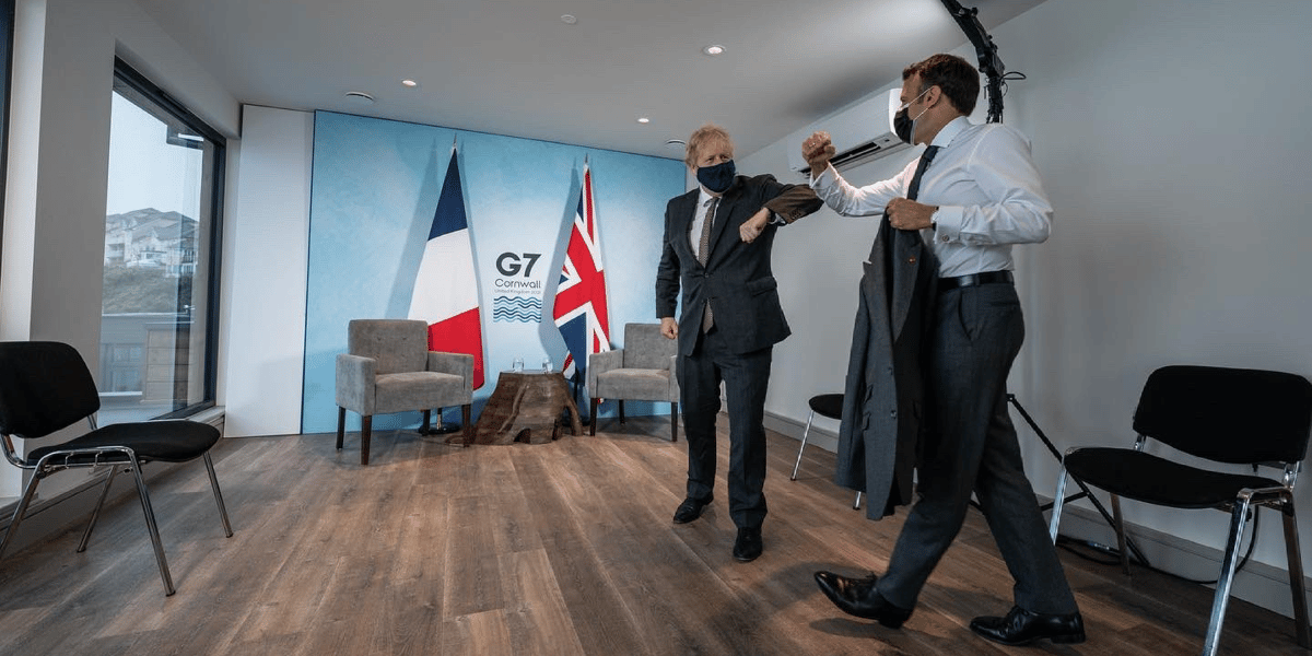 G7 macron boris Johnson
