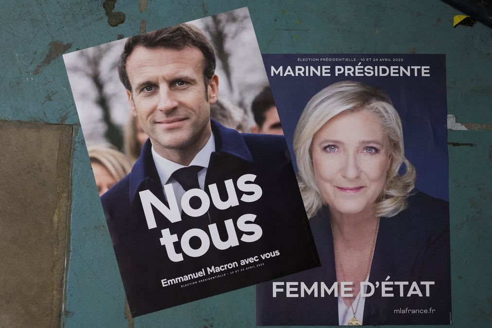 Le duel annonce entre macron et le pen se tend a l'approche du premier tour