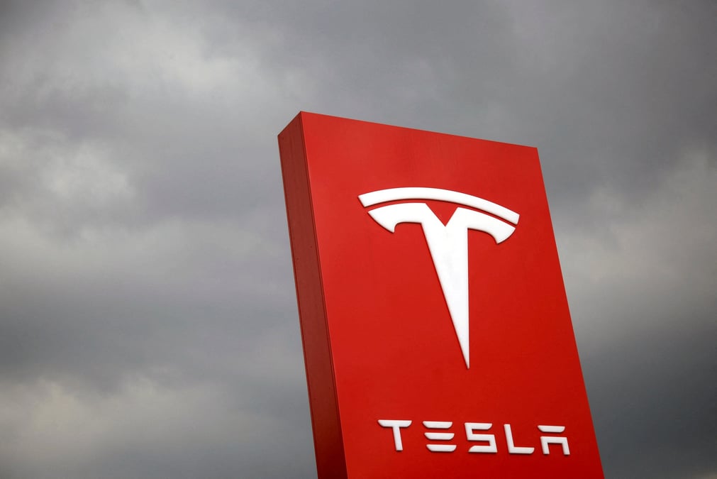 Photo d'illustration du logo de tesla